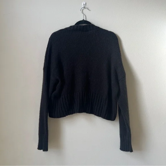 Wooden Ships Jac Cropped Ribbed Mohair Wool Cardigan M/L - Picture 4 of 4